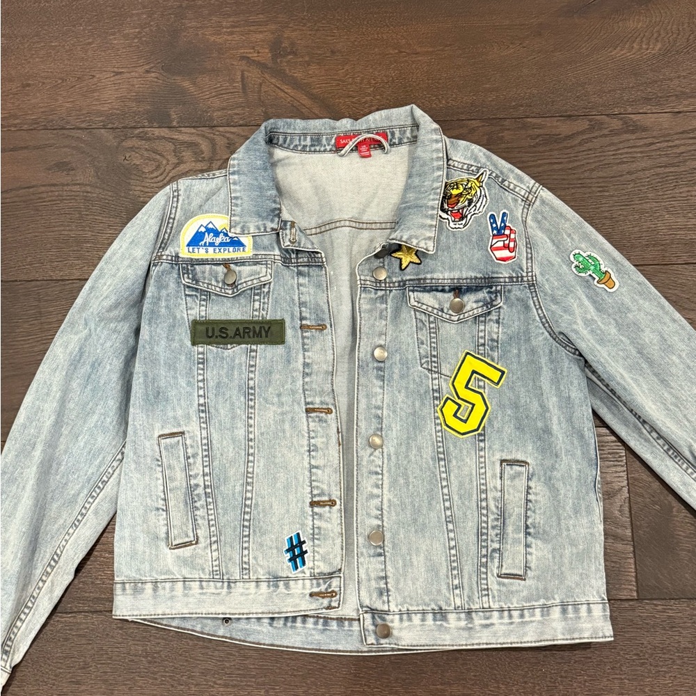 Denim Jacket with Patches